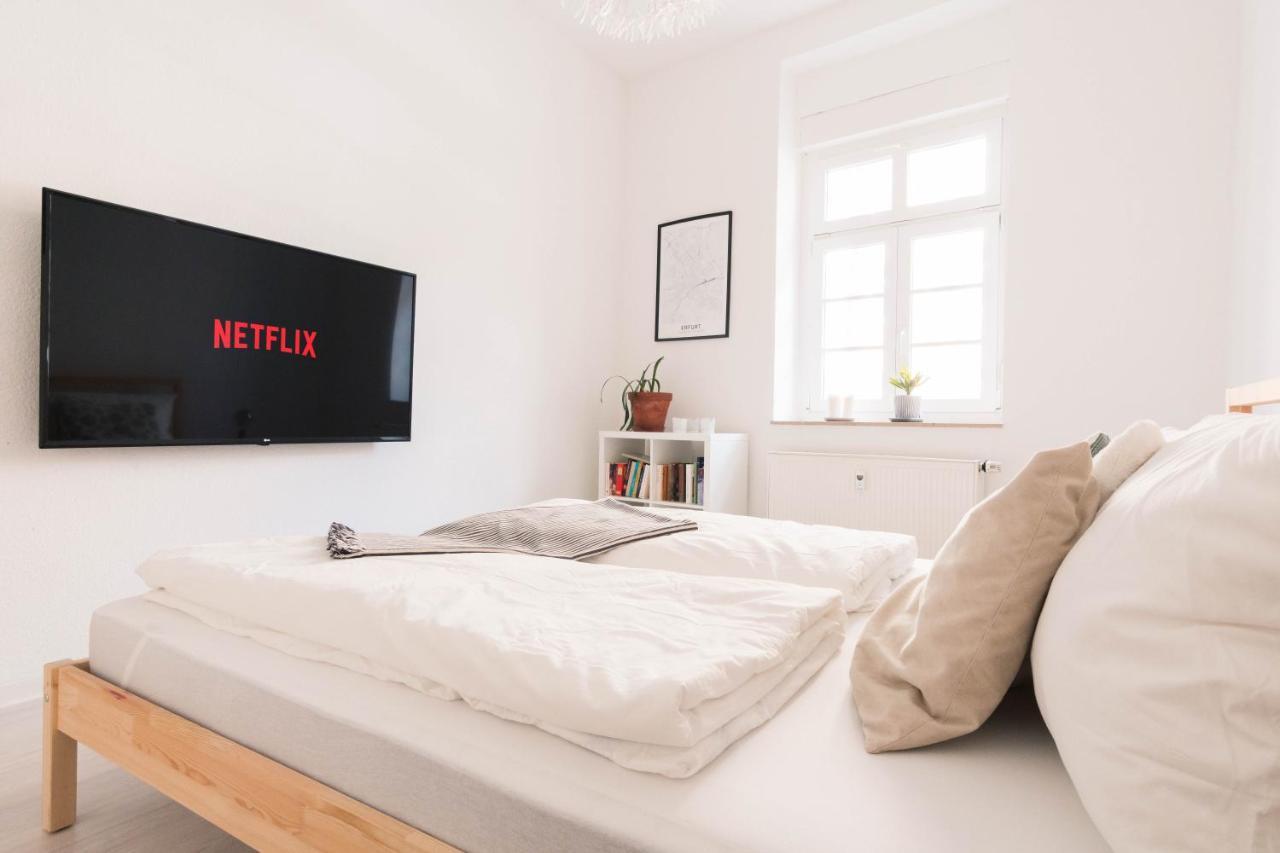 Gemutliche 45M² Wohnung Mit Netflix & Disney+ Erfurt Dış mekan fotoğraf